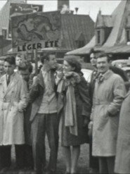 Arrivée de Fernand Léger devant  la gare du palais (Québec)