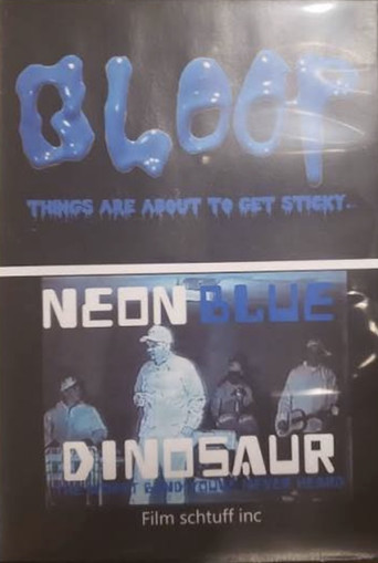 Neon Blue Dinosaur