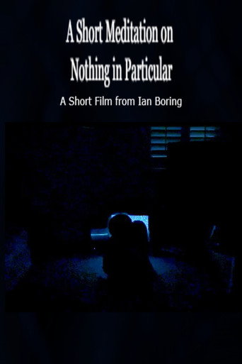 A Short Meditation on Nothing in Particular