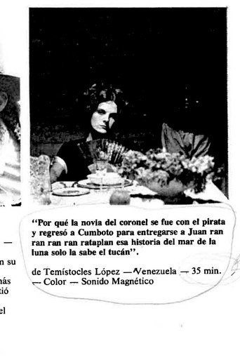 Por qué la novia del coronel se fue con el pirata y regresó a Cumboto para entregarse a Juan ran ran ran ran rataplán esa historia del mar de la luna solo la sabe el tucán